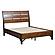 Holverson California King Platform Bed - Rustic Brown & Gunmetal by Homelegance