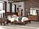 Holverson California King Platform Bed - Rustic Brown & Gunmetal by Homelegance