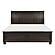 Begonia California King Platform Bed w/Footboard Storage - Grayish Brown by Homelegance