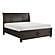 Begonia California King Platform Bed w/Footboard Storage - Grayish Brown by Homelegance