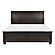 Begonia Eastern King Platform Bed w/Footboard Storage - Grayish Brown by Homelegance