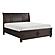 Begonia Eastern King Platform Bed w/Footboard Storage - Grayish Brown by Homelegance