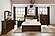 Begonia Queen Platform Bed w/Footboard Storage - Cherry Brown by Homelegance