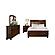 Begonia Queen Platform Bed w/Footboard Storage - Cherry Brown by Homelegance