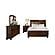 Begonia 4pc Queen Bedroom Set  - Cherry Brown by Homelegance