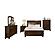 Begonia 5pc Queen Bedroom Set  - Cherry Brown by Homelegance