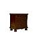 Begonia Nightstand w/Hidden Drawer - Cherry Brown by Homelegance