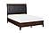 Cotterill Queen Bed - Dark Cherry  & Black by Homelegance