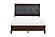 Cotterill 5pc Queen Bedroom Set  - Dark Cherry  & Black by Homelegance