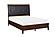 Cotterill Eastern King Bed - Dark Cherry & Black by Homelegance