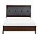 Cotterill Eastern King Bed - Dark Cherry & Black by Homelegance