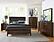 Cotterill Eastern King Bed - Dark Cherry & Black by Homelegance