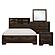 Chesky 4pc Queen Bedroom Set  - Warm Espresso by Homelegance