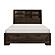 Chesky Eastern King Platform Bed w/Footboard Storage - Warm Espresso by Homelegance