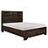 Chesky Eastern King Platform Bed w/Footboard Storage - Warm Espresso by Homelegance