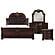 Cavalier 4pc Queen Bedroom Set  - Dark Cherry by Homelegance