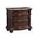 Cavalier Nightstand, Marble Top - Dark Cherry by Homelegance