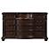 Cavalier Dresser, Marble Insert - Dark Cherry by Homelegance