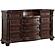 Cavalier Dresser, Marble Insert - Dark Cherry by Homelegance