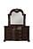 Cavalier Mirror - Dark Cherry by Homelegance