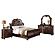 Cavalier California King Sleigh Bed - Dark Cherry by Homelegance