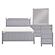 Wellsummer 4pc Queen Bedroom Set  - Gray by Homelegance