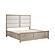 McKewen California King Platform Bed w/Footboard Storage - Light Gray by Homelegance