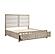 McKewen California King Platform Bed w/Footboard Storage - Light Gray by Homelegance