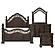 Catalonia 4pc Queen Bedroom Set - Dark Cherry by Homelegance