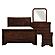 Abbeville 4pc Queen Bedroom Set  - Dark Cherry by Homelegance