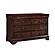 Abbeville Dresser, Two Hidden Drawers - Dark Cherry by Homelegance