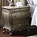 Florentina Nightstand, Marble Top - Silver by Homelegance
