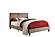 Brice Upholstered Platform Queen Bed - Brown by Homelegance