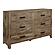 Mandan Dresser - Weathered Pine by Homelegance