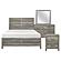 Mandan 4pc Queen  Bedroom Set  - Weathered Gray by Homelegance