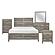 Mandan 5pc Queen Bedroom Set  - Weathered Gray by Homelegance