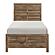 Mandan Twin Bed - Weathered Pine by Homelegance