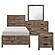 Mandan 4Pc Twin Bedroom Set  - Weathered Pine by Homelegance