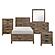 Mandan 5pc Twin Bedroom Set  - Weathered Pine by Homelegance