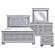 Allura 4pc Queen Bedroom Set  - Silver by Homelegance