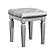 Allura Vanity Stool - Silver by Homelegance