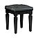 Allura Vanity Stool - Black by Homelegance