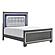 Allura Queen Bed, LED Lighting - Gray by Homelegance