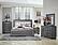 Allura Nightstand, LED Lighting - Gray  by Homelegance