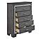 Allura Chest, LED Lighting - Gray  by Homelegance