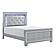 Allura California King Bed, LED Lighting - Silver by Homelegance
