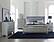 Allura California King Bed, LED Lighting - Silver by Homelegance
