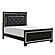 Allura California King Bed, LED Lighting - Black by Homelegance