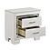 Allura 5pc Queen Bedroom Set  - White by Homelegance
