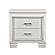 Allura Nightstand, LED Lighting - White by Homelegance